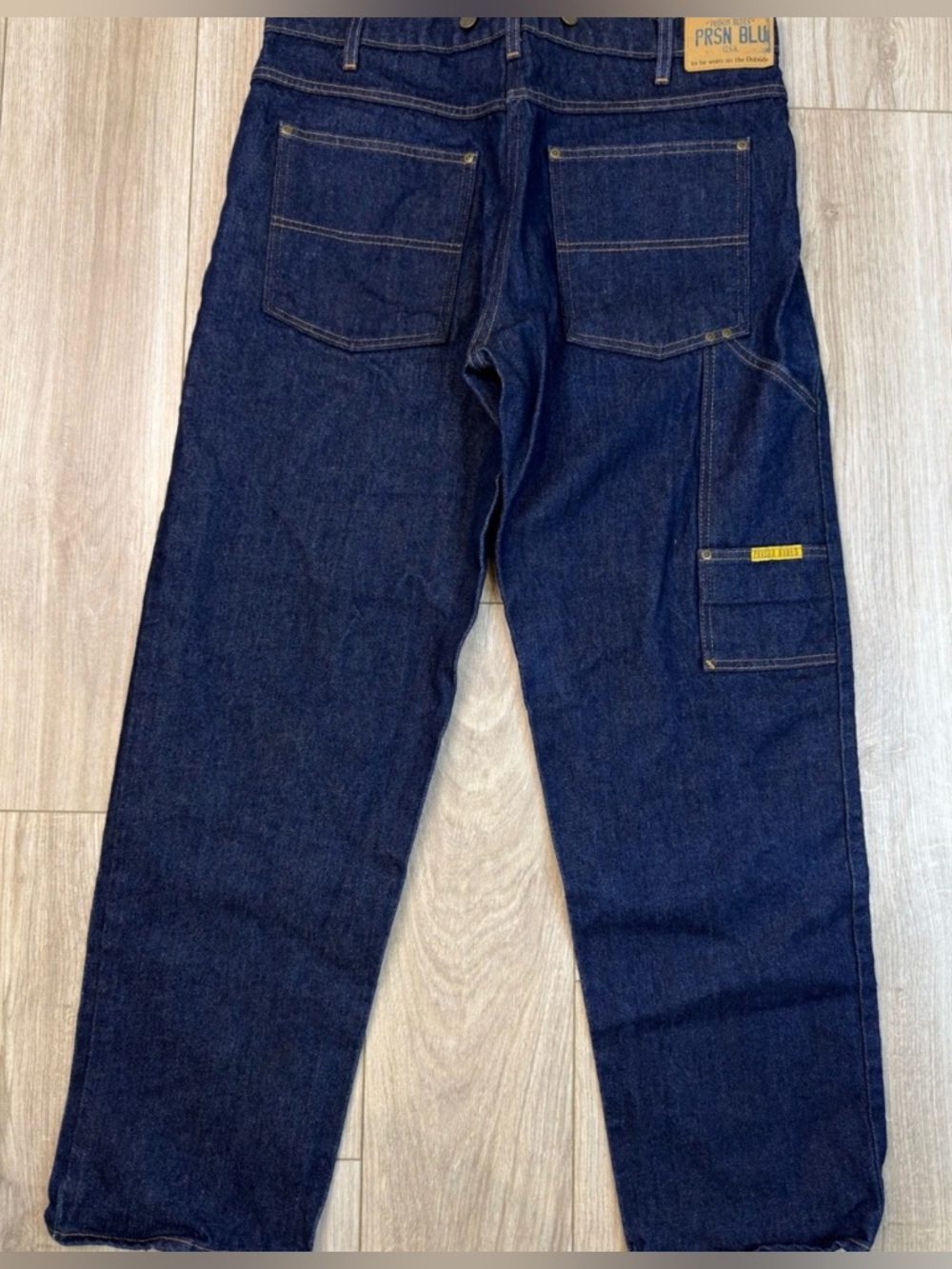 PRSN BLU USA Dark Wash Denim Jeans Carpenter Workwear 38x32